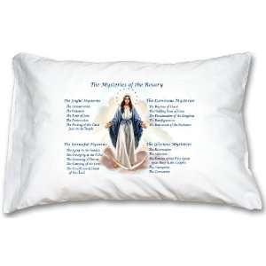  Mysteries of the Rosary Prayer Pillowcase 