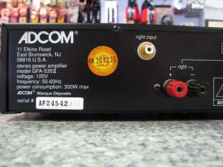 ADCOM GFA 535II Power Amplifier MKII ::VINTAGE:: ~NR~  