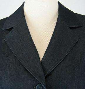 SUIT STUDIO Womens Indigo Blue Jacket Blazer Sz 16 New 5355  