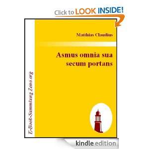   portans (German Edition) Matthias Claudius  Kindle Store