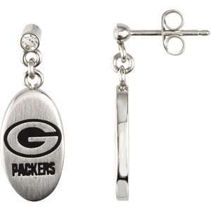  Green Bay Packers Logo Dangle Earrings Jewelry