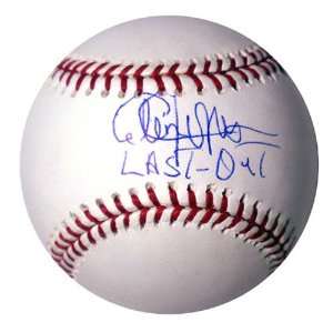  Cleon Jones MLB Baseball w/Last Out Inscription Sports 