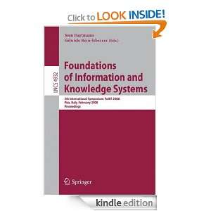 Foundations of Information and Knowledge Systems: 5th International 