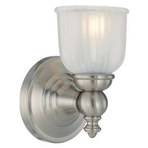 Fordyce Collection 1 Light 7ö Brushed Nickel Bath Vanity Fixture with 