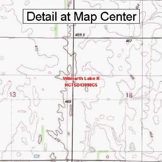  USGS Topographic Quadrangle Map   Wilmarth Lake R, South 
