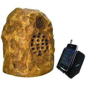   Premium Wireless Rock Speaker System Dual Power Transmitter Sandstone