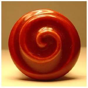   Artisan Sorbet Swirls 1 1/8 Glazed Ceramic Mushroom Knob from the Art