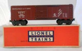 Lionel 6464 50 Minneapolis & St Louis Boxcar 1953 56 OB  
