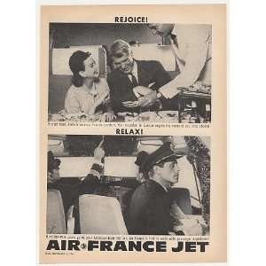   France Airline 707 Jet Pilot French Service Print Ad: Home & Kitchen