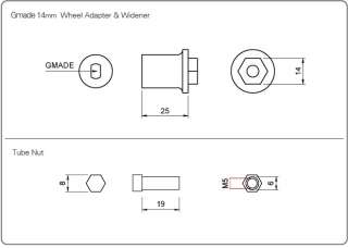 Widener is fit on 6mm center hole wheels. If your wheel center hole is 