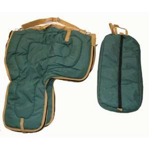  Western Horse Saddle Carrier Green Set: Sports & Outdoors