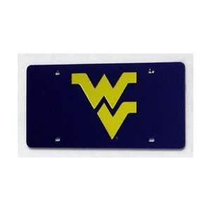  WEST VIRGINIA MOUNTAINEERS (BLUE) LASER CUT AUTO TAG 