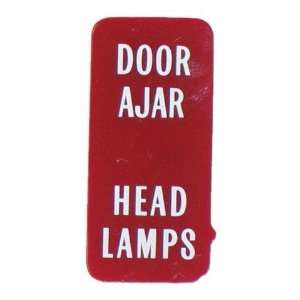  1972 74 Corvette Door Ajar/Headlight Warning Lens 