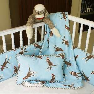  Sock Monkey Crib Sheet: Baby