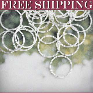   Silver DIY Open Jump Rings 10x10mm wholesale FREE SHIP JR0025  