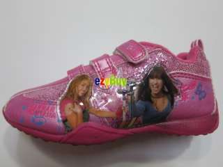 Hannah Montana Girls Pink Light Up Runner Shoes Size 6  