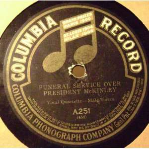   Over President McKinley. 78 RPM Male Voices Male Quartette Music