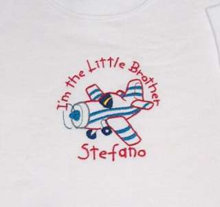 Personalized PLANE AIRPLANE Big Little Brother T Shirt  