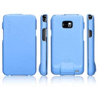 Samsung Galaxy S2(i9100) Leather Case Argos Blue #7732  