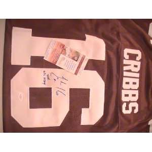  JOSH CRIBBS SIGNED AUTOGRAPHED CLEVELAND BROWNS JERSEY+ 