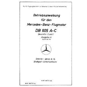   Technical Manual   Betriebsanweisung,: Daimler Benz DB 605: Books