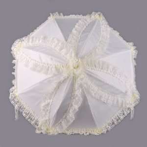  Artwedding 28 Ivory Lace Wedding Parasol Umbrella with 