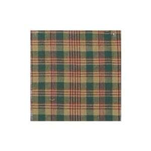  Green and Warm Brown / Red Plaid Window Curtain: Home 