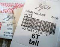 Jill Jute Womens Khakis Pants Slacks Tall Size 6T NWT  