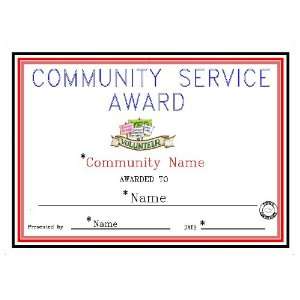  Community Service Award: Office Products