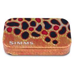 Simms Wheatley Aluminum Fly Box Brown Trout 6in  