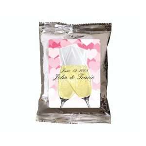  Wedding Favors Champagne Toast Heart Design Personalized 