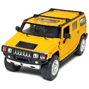   : 6½ 2008 Hummer H2 SUV 1:32 Scale (Black/Red/Yellow): Toys & Games
