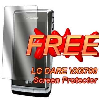 RED LG DARE VX9700 VX 9700 Skin Case+Screen Protector  