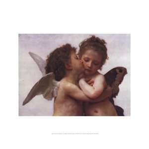  The First Kiss by William Adolphe Bouguereau 20x16
