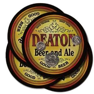 DEATON Family Name Brand Beer & Ale Coasters Everything 