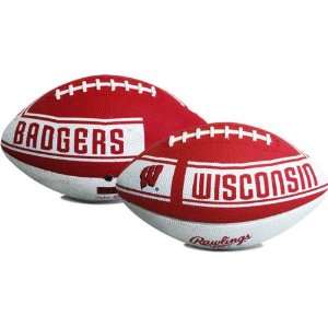  Wisconsin Badgers Hail Mary Youth Rubber Football Sports 