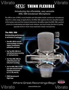 Marshall MXL V88 Condenser Studio Microphone Mic New  