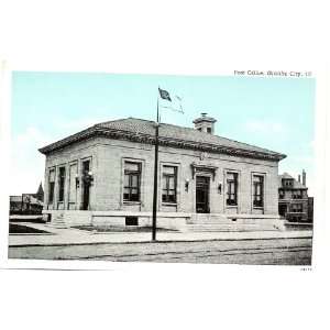   Vintage Postcard Post Office Granite City Illinois: Everything Else