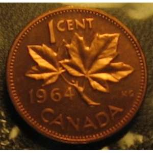  Proof Like 1964 Canadian Maple Leaf Penny 