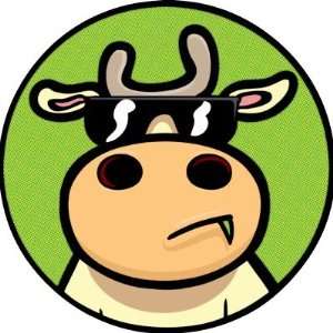  Cool Cow Round Sticker: Arts, Crafts & Sewing