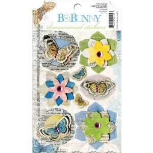   Country Garden Collection   3 Dimensional Stickers with Jewel Accents