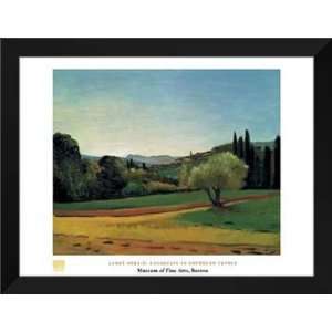  Derain FRAMED Art 28x36 Landscape in Southern France 