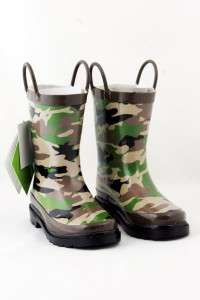 Western Chief Kids Fighter Camo Infant Boots Rain New  