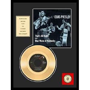  Elvis Presley Thats All Right framed gold record 