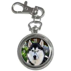    Siberian Husky 37 Key Chain Pocket Watch N0628 