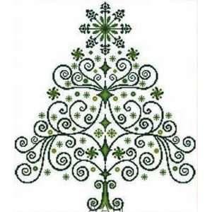  Christmas Tree   Green (cross stitch): Arts, Crafts 