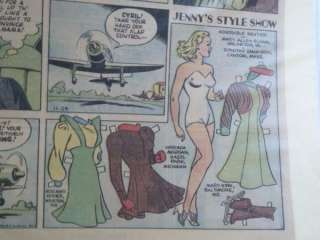  November 1940 Flyin Jenny Newspaper Comic Paper Doll Arizona Republic