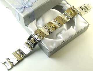 18K Medusa Head Versace Greek Style 316L Steel Bracelet  