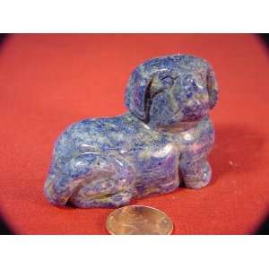  Lapis Lazuli Basset Dog Stone Carving Lapidary Everything 