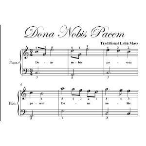    Dona Nobis Pacem Easiest Piano Sheet Music Christian Books